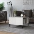 Mesa de centro madera contrachapada blanco brillo 55x55x36,5