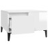 Mesa de centro madera contrachapada blanco brillo 55x55x36,5