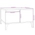 Mesa de centro madera contrachapada blanco brillo 55x55x36,5