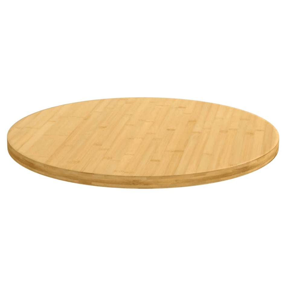 Tablero de mesa de bambú Ø80x2,5