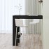 Mesa de bar de pared madera contrachapada negro