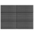 Baldosas 6 unidades WPC gris 1m² 60x30