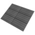 Baldosas 6 unidades WPC gris 1m² 60x30