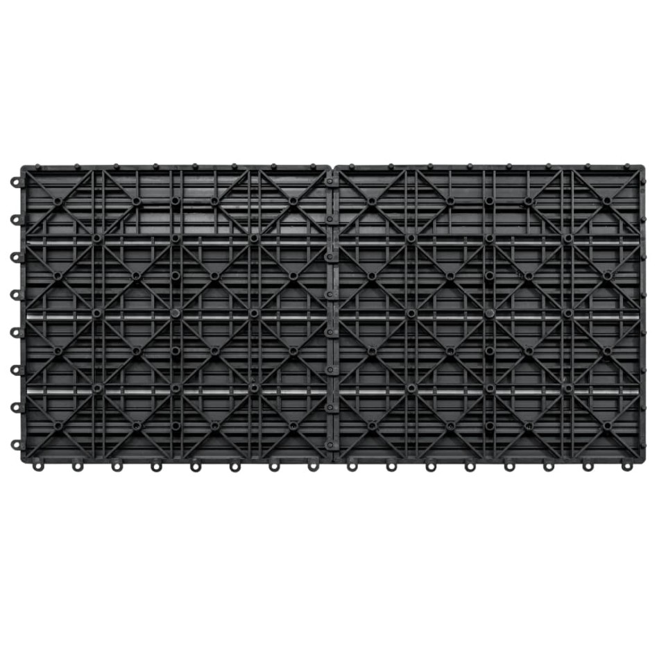 Baldosas 6 unidades WPC gris 1m² 60x30