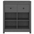 Aparador de madera maciza de pino gris 70x35x80
