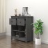Aparador de madera maciza de pino gris 70x35x80