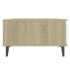 Mesa de centro madera contrachapada blanco y roble 90x60x35