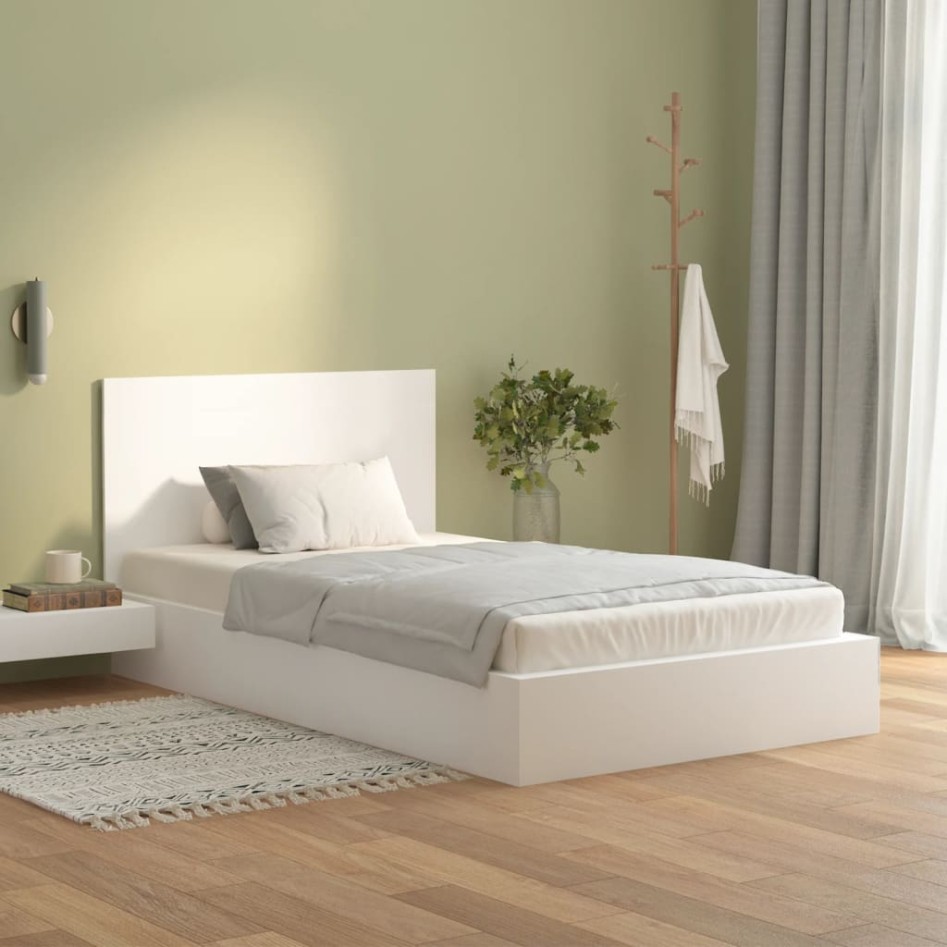 Cabecero de cama madera contrachapada blanco 120x1,5x80