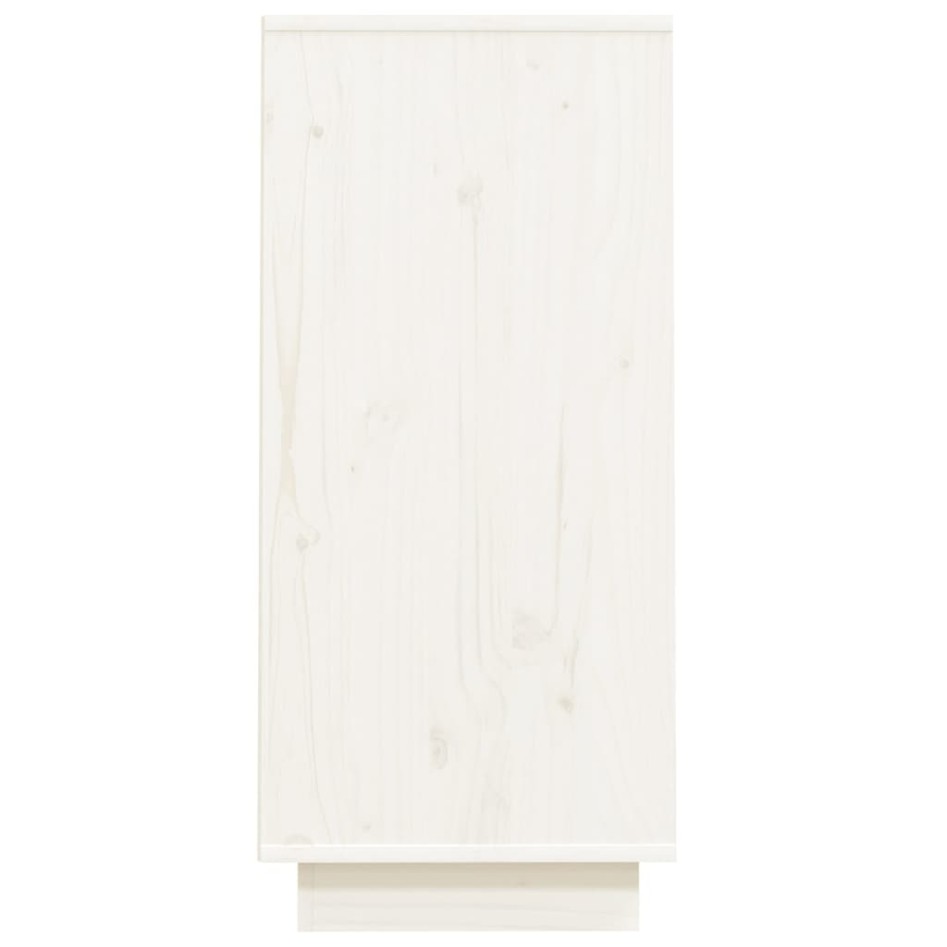 Mesa consola de madera maciza de pino blanco 60x34x75