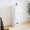 Aparador alto madera contrachapada blanco 36x35,5x103,5 cm