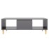 Mesa de centro madera contrachapada gris brillo 103,5x60x35