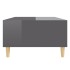 Mesa de centro madera contrachapada gris brillo 103,5x60x35