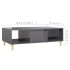 Mesa de centro madera contrachapada gris brillo 103,5x60x35