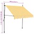 Toldo manual retráctil con LED blanco y naranja 200