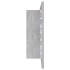 Armario espejo baño luz LED acrílico gris hormigón 80x12x45