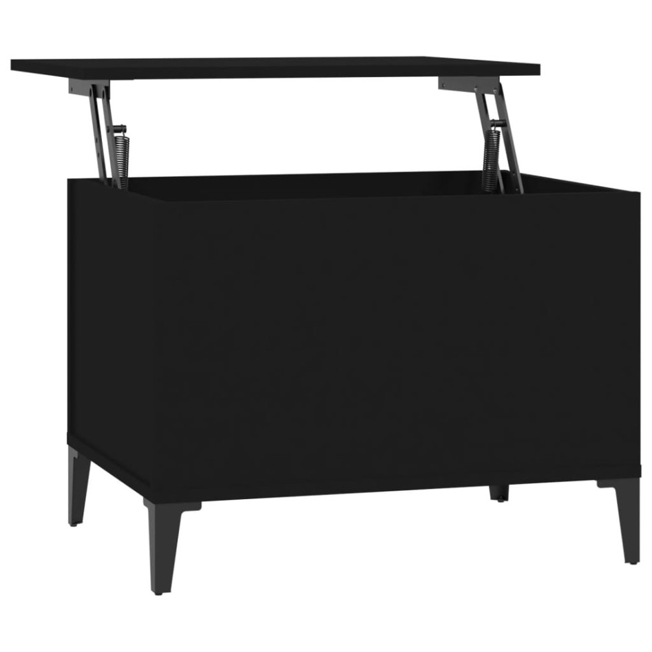 Mesa de centro madera contrachapada negro 60x44,5x45
