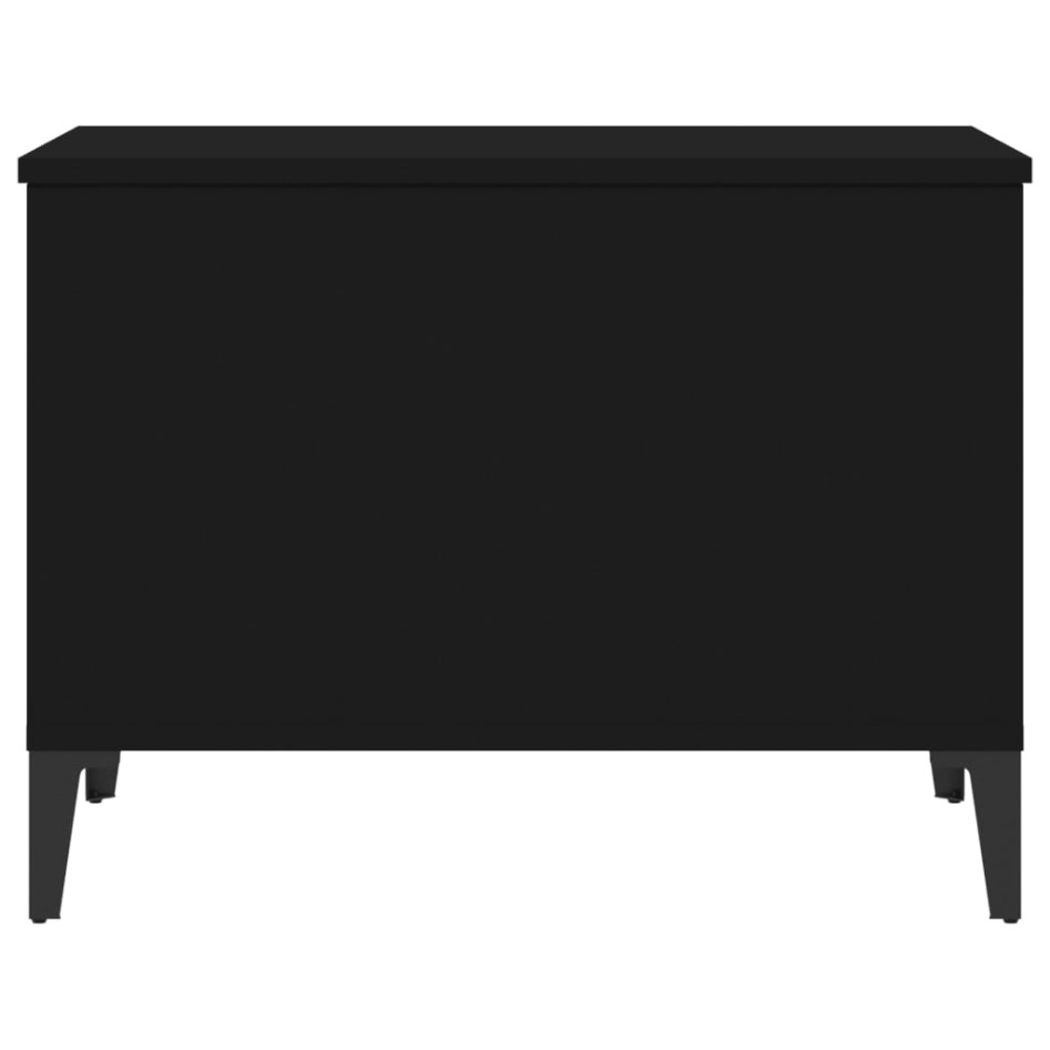 Mesa de centro madera contrachapada negro 60x44,5x45