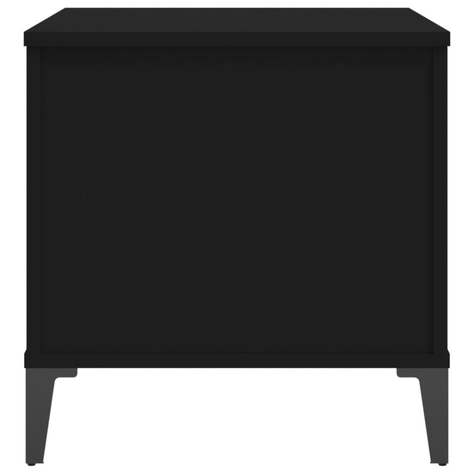 Mesa de centro madera contrachapada negro 60x44,5x45