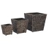Conjunto de arriates 3 piezas jacinto de agua