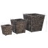 Conjunto de arriates 3 piezas jacinto de agua