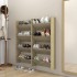 Zapateros de pared 4 uds contrachapada roble Sonoma 60x18x60