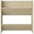 Zapateros de pared 4 uds contrachapada roble Sonoma 60x18x60