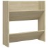 Zapateros de pared 4 uds contrachapada roble Sonoma 60x18x60