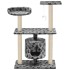 Rascador para gatos con poste de sisal 95 cm huellas