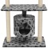 Rascador para gatos con poste de sisal 95 cm huellas