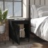 Mesitas de noche con patas de metal negro 40x30x50
