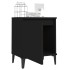 Mesitas de noche con patas de metal negro 40x30x50