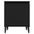 Mesitas de noche con patas de metal negro 40x30x50