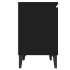 Mesitas de noche con patas de metal negro 40x30x50