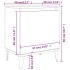 Mesitas de noche con patas de metal negro 40x30x50