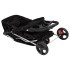 Cochecito para perros plegable tela oxford negro 80x46x98