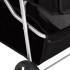 Cochecito para perros plegable tela oxford negro 80x46x98