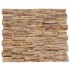 Paneles de revestimiento de pared 3D 10 uds madera teca 1,01