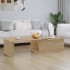 Mesa de centro madera contrachapada color roble 150x50x35