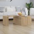 Mesa de centro madera contrachapada color roble 150x50x35