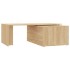 Mesa de centro madera contrachapada color roble 150x50x35