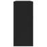 Aparador de madera contrachapada negro 88x30x70