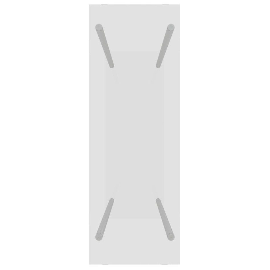 Leñero de vidrio templado transparente 80x35x100