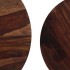 Set de mesas de centro 2 uds madera maciza de sheesham 60x35