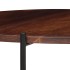 Set de mesas de centro 2 uds madera maciza de sheesham 60x35