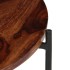 Set de mesas de centro 2 uds madera maciza de sheesham 60x35