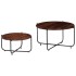 Set de mesas de centro 2 uds madera maciza de sheesham 60x35