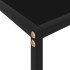 Mesa de consola negro vidrio templado 120x35x75
