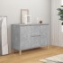 Aparador madera de ingeniería gris hormigón 101x35x70