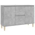 Aparador madera de ingeniería gris hormigón 101x35x70