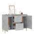Aparador madera de ingeniería gris hormigón 101x35x70